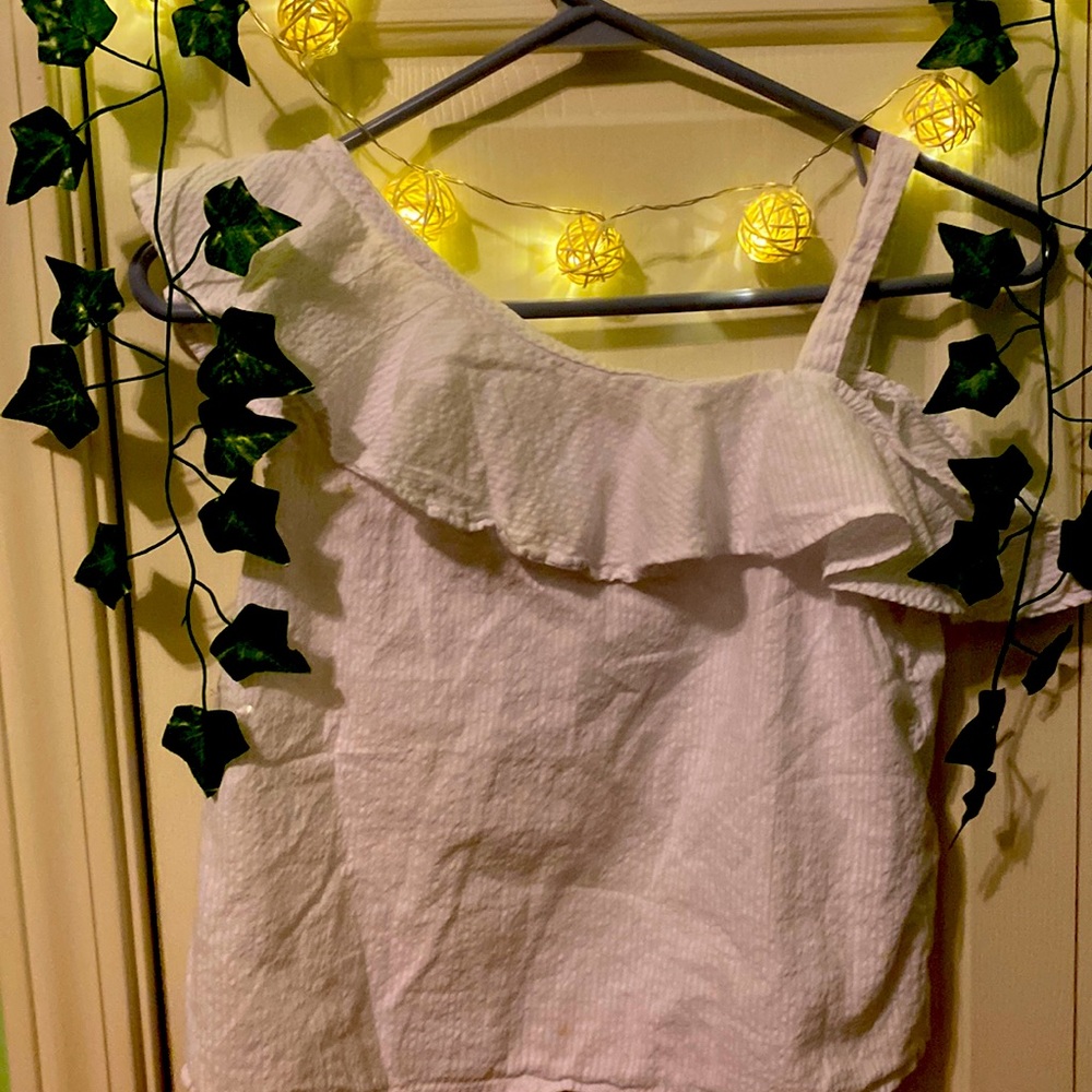 H&M white fancy kids tank top